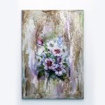 Quadro Floreale Handmade - Tecnica Mista, 30x40 cm