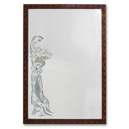 Specchio MORFEO con cornice foglia oro, SCHULLER 6