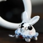 Pupazzo Bianconiglio, amigurumi