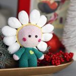 Pupazzo Margherita amigurumi, double face