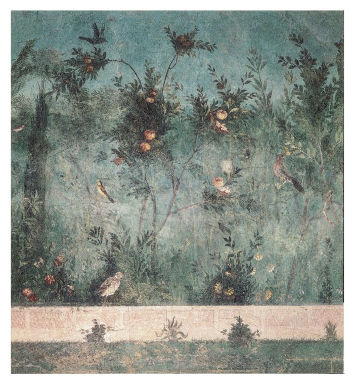 Affresco "Giardino" con supporto autoadesivo - immagine 2