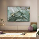 Fotografia Astratta su vetro temperato, Fondo Marino, Schuller, 180x120cm