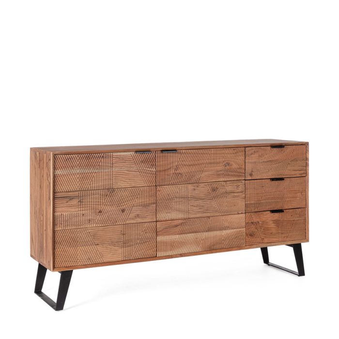 Credenza Isar, 2 ante e 3 cassetti, Bizzotto - immagine 2
