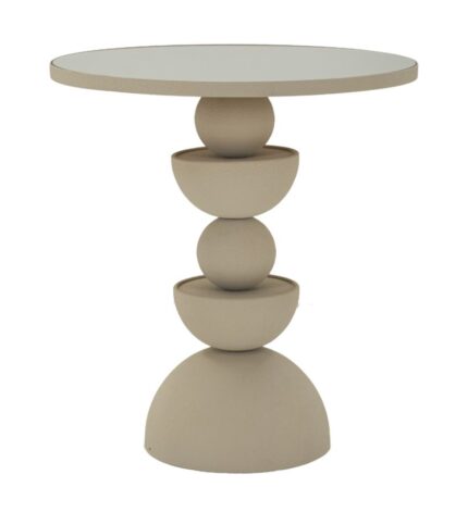 Tavolinetto Dune C/Specchio Cm Ø 45X49,5