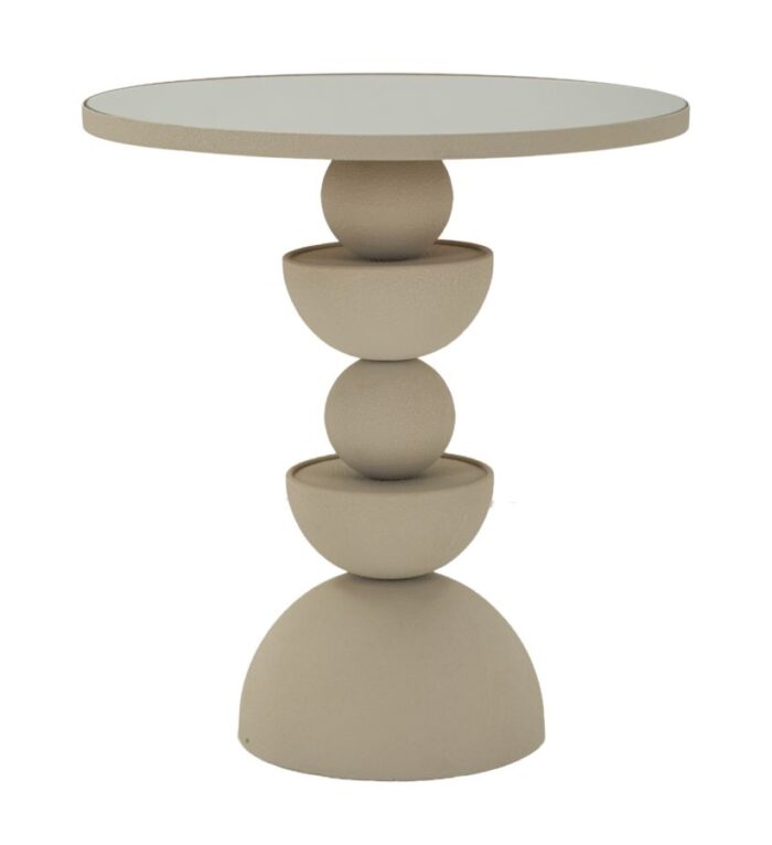 Tavolinetto Dune C/Specchio Cm Ø 45X49,5 - immagine 1