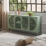 Credenza Tayra in metallo, 4 ante, La scelta di tendenza per il tuo living