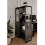 Credenza a giorno bifacciale Sumatra20A, antracite