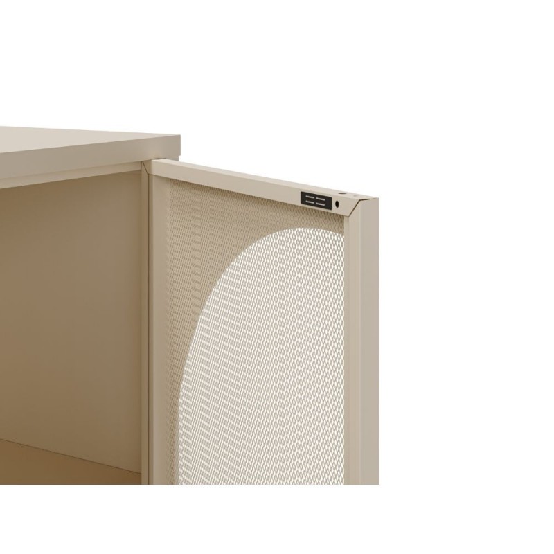 credenza-tayra-in-metallo-con-4-ante-160-cm-crema (2) Credenza Tayra in metallo, 4 ante, La scelta di tendenza per il tuo living - immagine 10