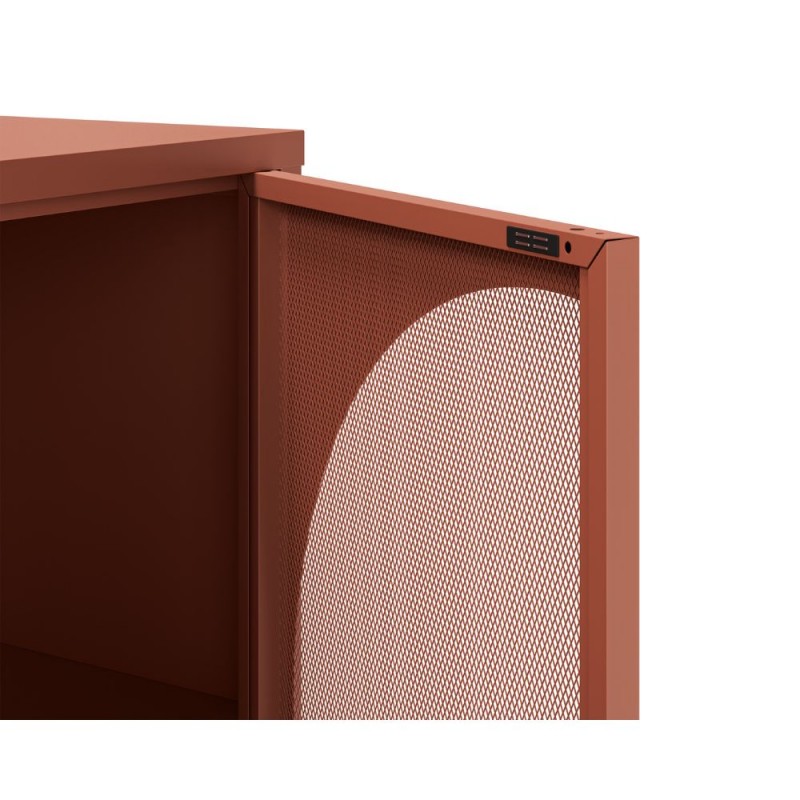 credenza-tayra-in-metallo-con-4-ante-160-cm-terracotta (3) Credenza Tayra in metallo, 4 ante, La scelta di tendenza per il tuo living - immagine 8
