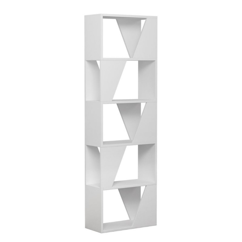 libreria-frame-bianca-5-ripiani Libreria Frame con 5 ripiani - immagine 6