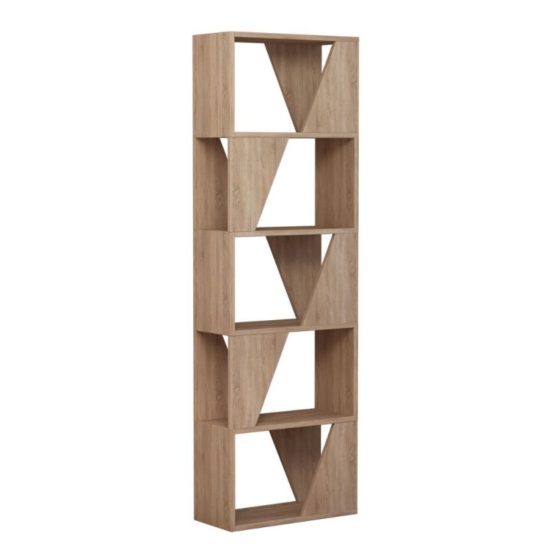 libreria-frame-colore-rovere-con-5-ripiani (1) Libreria Frame con 5 ripiani - immagine 5