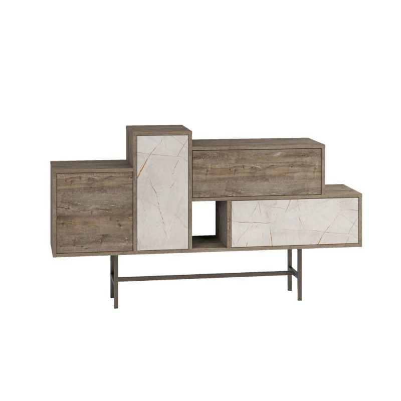 madia-hermes-colore-dark-coffee-con-ante-e-cassetti-effetto-marmo-160-cm (3) Madia Hermes - immagine 5