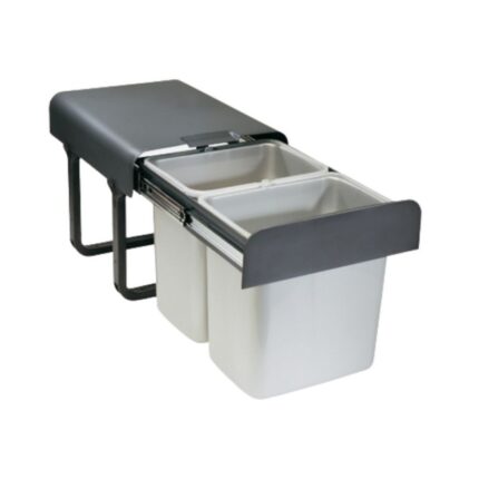 Pattumiera estraibile Ekko2, 2 secchi da 16 litri