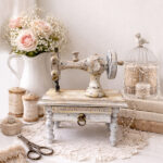 Modellino di Macchina da Cucire Shabby Chic – Decorazione Vintage