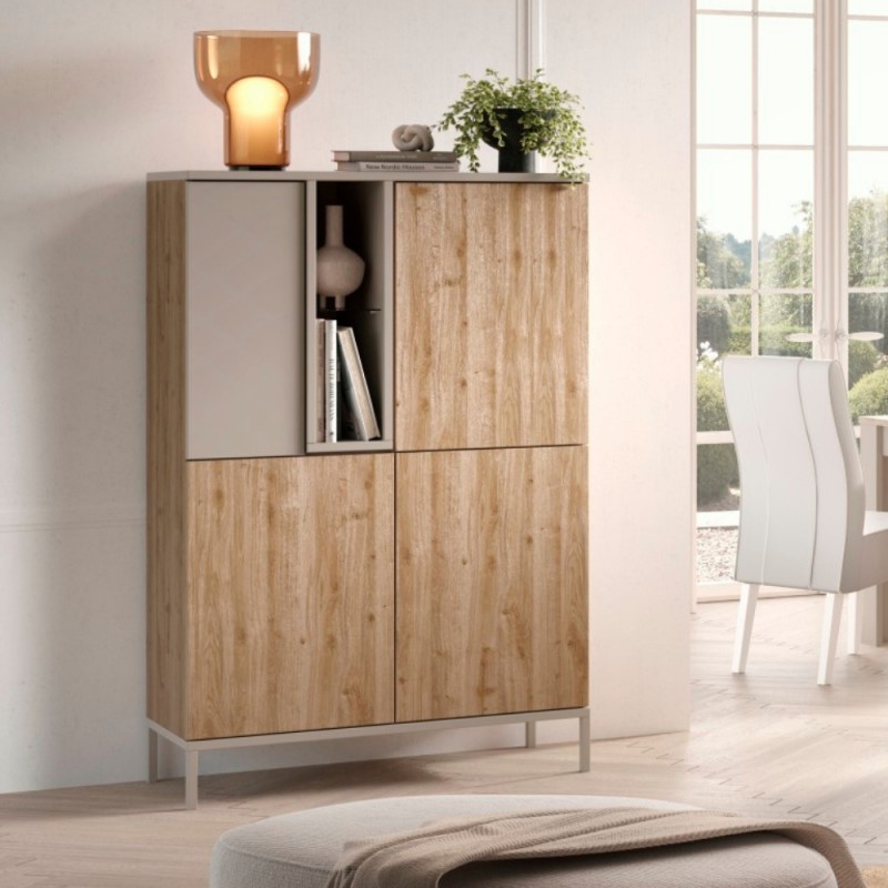 credenza-brando-4-ante-cashmere-e-cadiz-rionova-arredamento Credenza Brando, 4 ante - immagine 1