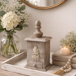 Portagioie Blanche in legno stile shabby chic