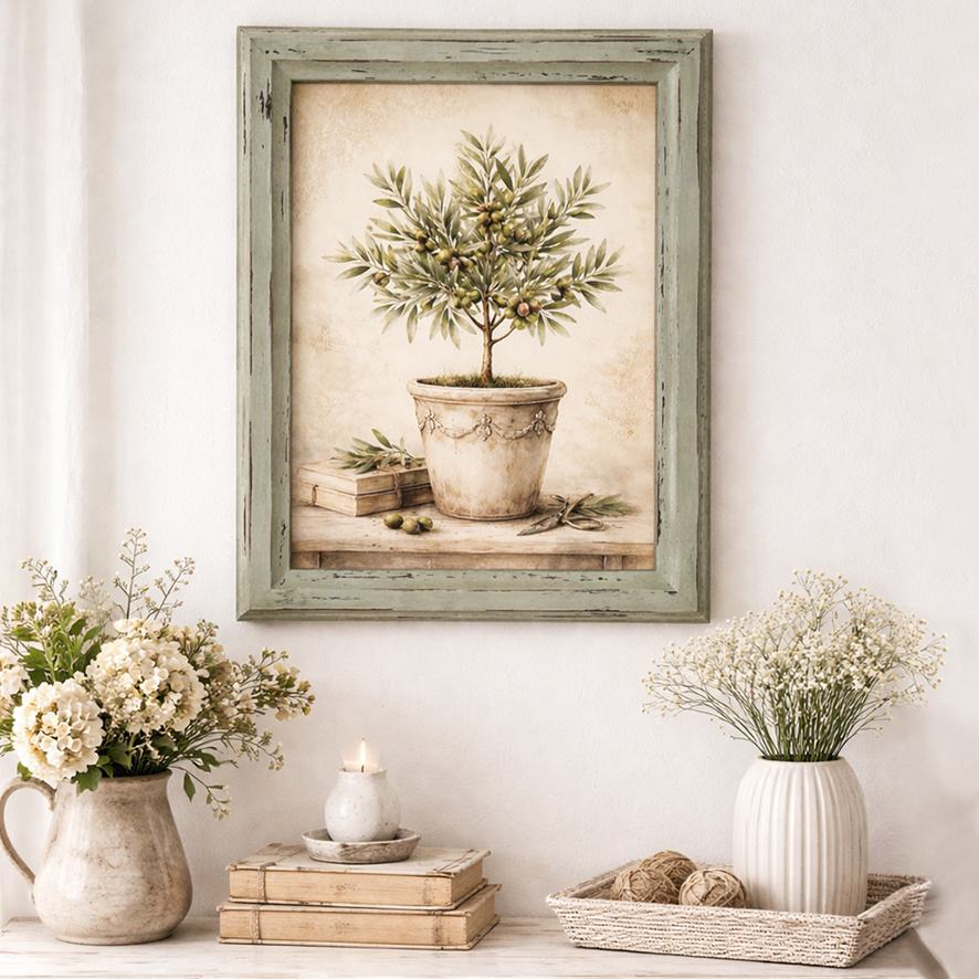 quadro-ulivo-provenzale-shabby-chic-vintage-rionova-arredamento Quadro Ulivo Shabby Chic - immagine 1