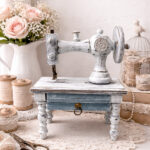 Modellino Macchina da Cucire Shabby Chic – Decorazione Vintage