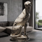 Scultura Decorativa Okinawa Leopard, Mauro Ferretti
